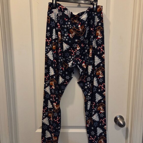 Festive Corgi dogs & Sleigh Ride PJ Pants 🐾 XS/S or Youth 16 - Picture 4 of 5
